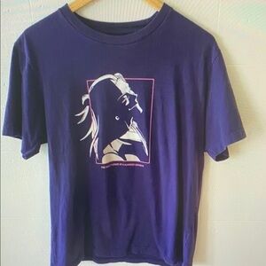 Uniqlo Purple Graphic Short Sleeve Tee